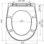 Сиденье для унитаза универсальное, Дюропласт A602 AlcaPlast Сиденье для унитаза универсальное, Дюропласт A602 AlcaPlast