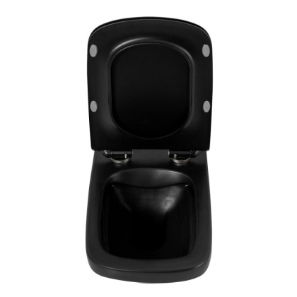 SELA Сиденье дюропласт, soft close, металлическое крепление, черное матовое, BB3201SC-MB SELA Сиденье дюропласт, soft close, металлическое крепление, черное матовое, BB3201SC-MB