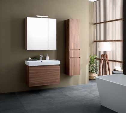 Тумба под раковину Aquanet Нью-Йорк 85 орех