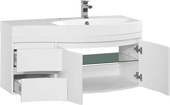 Тумба под раковину Aquanet Опера 115 R белый (2 дверцы 2 ящика)