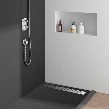 Душевой лоток SAY OPTIMA 601.70.P.PITI, 70 см, хром