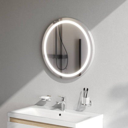 Зеркало с подсветкой в ванную круглое 60 AM.PM X-Joy M85AMOX0601WG сенсорное Зеркало с подсветкой в ванную круглое 60 AM.PM X-Joy M85AMOX0601WG сенсорное