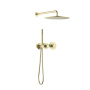 Душевая система Timo Saona SX-2359/17SM скрытого монтажа, термостат, золото матовое