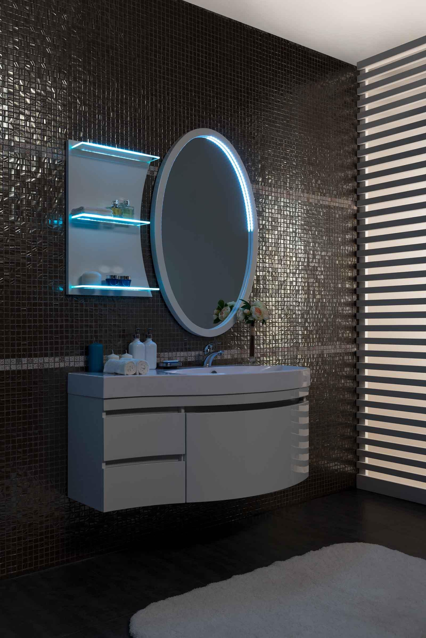 Мебель для ванной Aquanet Опера 115 R белый (2 дверцы 2 ящика) Мебель для ванной Aquanet Опера 115 R белый (2 дверцы 2 ящика)