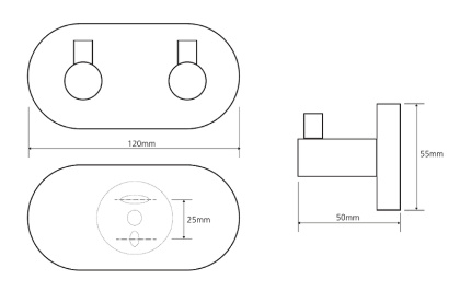 Вешалка для полотенец Bemeta Dark 104405200 Черный матовый