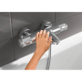 34830000 GROHE Grohtherm 1000 Performance Pro Термостат для ванны внешнего монтажа 1/2", хром (замена 34779000)