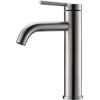 MARINO Смеситель для накладных раковин без донного клапана, нержавеющая сталь, исполнение сатин MAR-LMC-IN