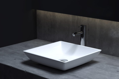 Раковина Salini CALLISTA 108 1101208SMRF S-Stone покраска по RAL полностью, накладная, матовая Раковина Salini CALLISTA 108 1101208SMRF S-Stone покраска по RAL полностью, накладная, матовая