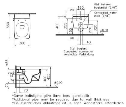 Подвесной безободковый унитаз Metropole Rim-Ex, с емкостью для чистящей жидкости, с функцией биде и встроенным смесителем Подвесной безободковый унитаз Metropole Rim-Ex, с емкостью для чистящей жидкости, с функцией биде и встроенным смесителем