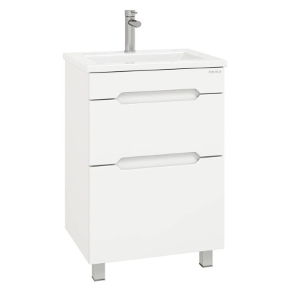 Тумба Onika Айленд 50 напольная, белая (ум. Como 50/Фостер 50)