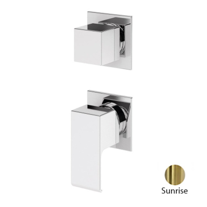 PORTA-VDIM3-M-SR Встраиваемый однорычажный смеситель с поворотном переключателем на 3 выхода, исполнение sunrise