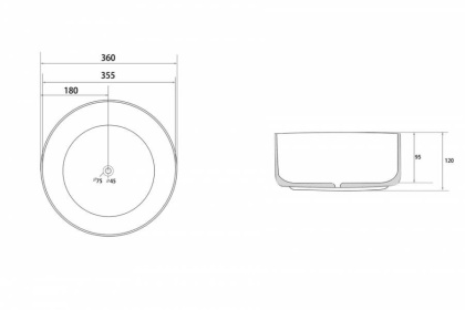 Раковина Abber Bequem 36х36 AC2108 Раковина Abber Bequem 36х36 AC2108