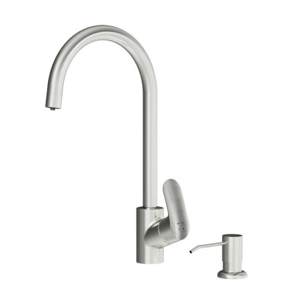 F8007T11 Like, набор 3в1: Смеситель Для кухни с каналом для питьевой воды, фильтр, диспенсер, сатин,