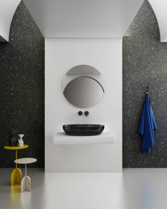 Раковина накладная прозрачная ABBER Kristall AT2801Onyx Раковина накладная прозрачная ABBER Kristall AT2801Onyx