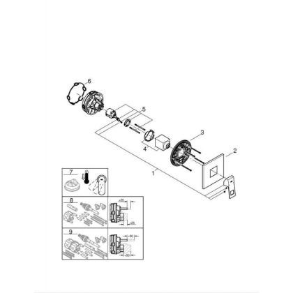 Смеситель Grohe Eurocube 24061000 для душа, хром
