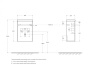 Тумба с раковиной подвесная с дверкой BelBagno PIETRA MINI 40-L Stucco Cemento, раковина белая Тумба с раковиной подвесная с дверкой BelBagno PIETRA MINI 40-L Stucco Cemento, раковина белая