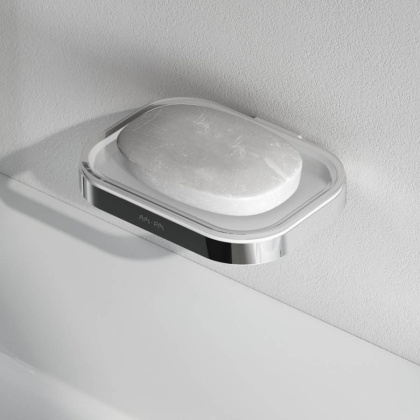 A8F34200 Func Стеклянная мыльница с настенным держателем A8F34200 Func Стеклянная мыльница с настенным держателем