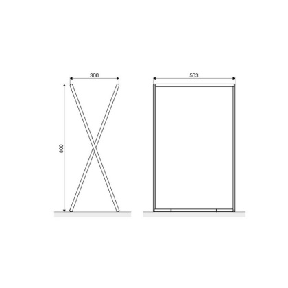 Полотенцедержатель складной EXCELLENT Kros (черный)