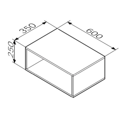Ниша для хранения 60 см, белый матовый M8FOH0601WM