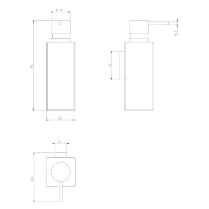 Дозатор жидкого мыла OMNIRES UN10720/KCR (хром) Дозатор жидкого мыла OMNIRES UN10720/KCR (хром)