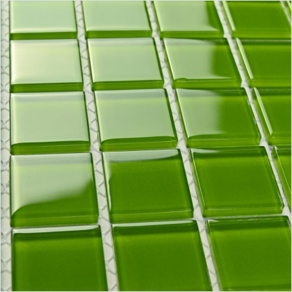 Мозаика стеклянная Green Glass (чип 4*25*25) 300*300(22шт.-1.98м2), м2