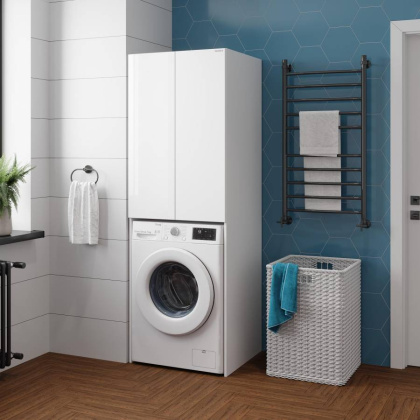 Шкаф Onika Милтон 67 напольный, белый, для стиральной машины Шкаф Onika Милтон 67 напольный, белый, для стиральной машины