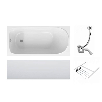 Акриловая ванна  Sense 170x70, каркас, слив-перелив, комплект Акриловая ванна  Sense 170x70, каркас, слив-перелив, комплект