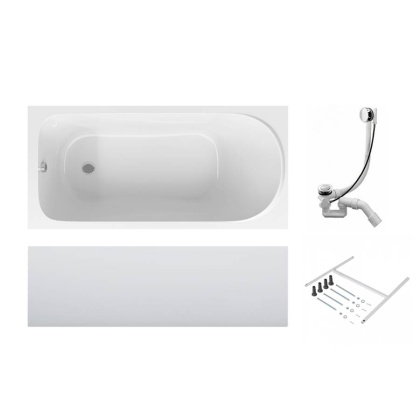 Акриловая ванна  Sense 170x70, каркас, слив-перелив, комплект Акриловая ванна  Sense 170x70, каркас, слив-перелив, комплект