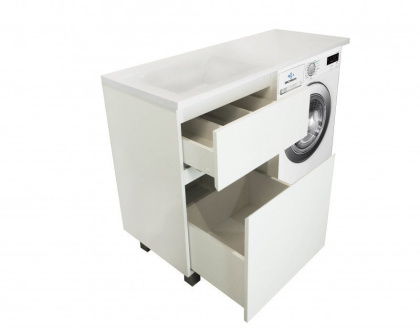 Тумба напольная под умывальник Dallas Luxe 1100х482 2 ящика (ШхГхВ) 448х476х860