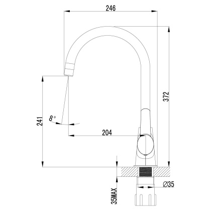 Смеситель Lemark Atlantiss LM3255C для кухни Смеситель Lemark Atlantiss LM3255C для кухни