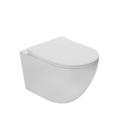 Унитаз подвесной Globo VT1-14ST Tornado, цвет белый, ультратонкое сиденье soft-close Унитаз подвесной Globo VT1-14ST Tornado, цвет белый, ультратонкое сиденье soft-close