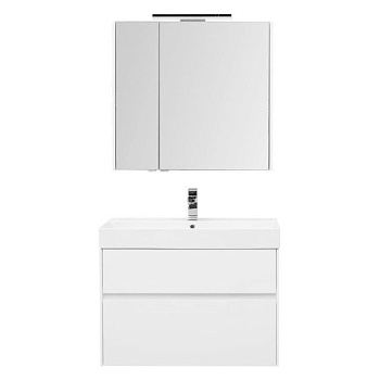 Мебель для ванной Aquanet Бруклин 85 белый