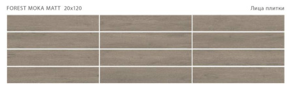 Керамогранит матовый FOREST MOKA 20x120 MATT, Forest Керамогранит матовый FOREST MOKA 20x120 MATT, Forest