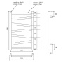 Полотенцесушитель электрический Point Феникс PN15158BE П7 500x800 левый/правый, черный Полотенцесушитель электрический Point Феникс PN15158BE П7 500x800 левый/правый, черный