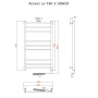 Полотенцесушитель Аспект эл ТЭН 3 100*50 (ЛЦ6) Полотенцесушитель Аспект эл ТЭН 3 100*50 (ЛЦ6)