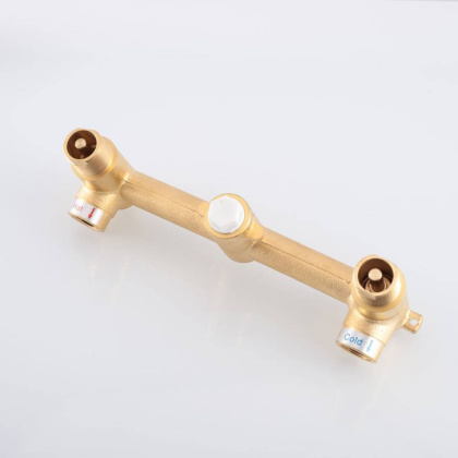 Смеситель для раковины Groove VBFW-4G1BG4 встраиваемый, брашированное золото