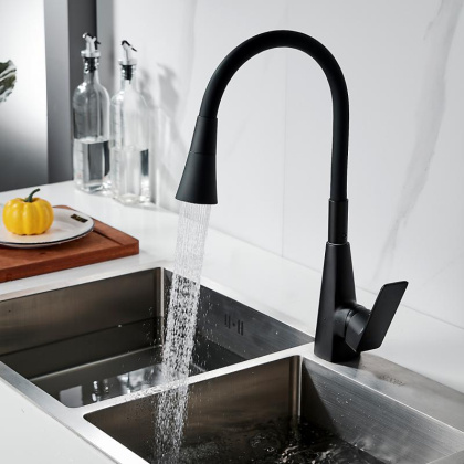 Смеситель для кухни с гибким изливом Shevanik S543H-3