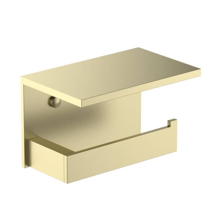 Бумагодержатель с полкой для телефона Timo Petruma 15243/17 золото матовое Бумагодержатель с полкой для телефона Timo Petruma 15243/17 золото матовое