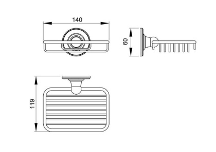 Мыльница Timo Nelson 150023/00 chrome Мыльница Timo Nelson 150023/00 chrome