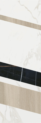 Декор ID129 Бертран 1 микс бежевый 40см*120см*10мм (1уп/1шт)глянцевый мозаичный, шт