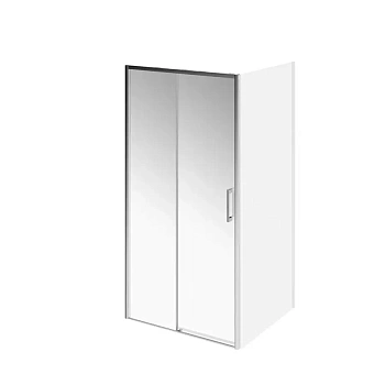 Душевая дверь LINDO, раздвижная с функцией soft close, 100х195, хром