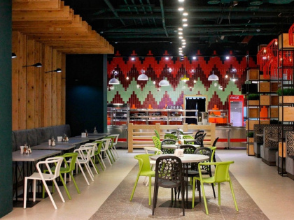 Терраццо бежевый светлый обрезной 60x60x0,9