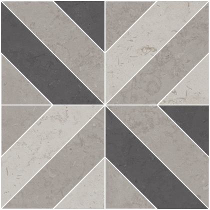 Декор Про Лаймстоун серый матовый 60x60x0,9