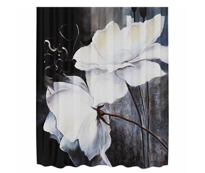 Шторка для ванной Ammer, 180х200 см, сине-белая, SC-70102