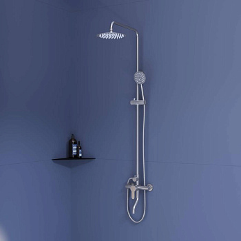 Душевая стойка RGW SP-24-S Сатин Головной душ/Смеситель (Ручной душ.Шланг 1,5 м.) Душевая стойка RGW SP-24-S Сатин Головной душ/Смеситель (Ручной душ.Шланг 1,5 м.)