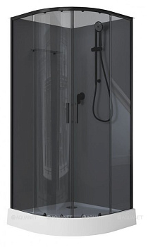 Душевая кабина Aquanet Passion EVO R black 90x90 набор 4 Душевая кабина Aquanet Passion EVO R black 90x90 набор 4