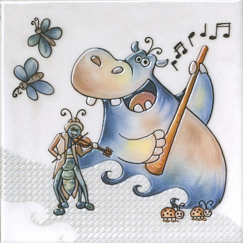 Декор VT\A480\5232 Симфония 1 (20см*20см*7мм) (10шт/0,4м2) , шт