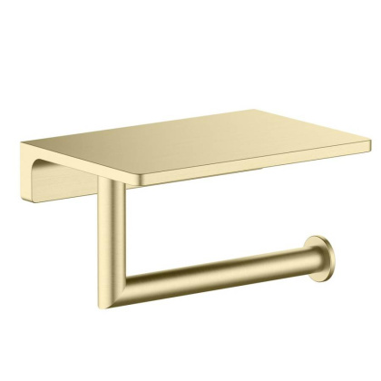 Бумагодержатель с полкой для телефона Timo Saona 13043/17 золото матовое Бумагодержатель с полкой для телефона Timo Saona 13043/17 золото матовое