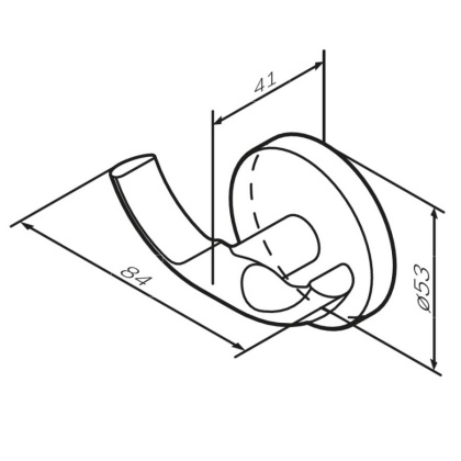 Двойной крючок для полотенец, розовое золото A85A35644
