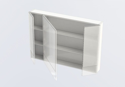 Зеркало-шкаф Aquanet Верона 100 белый Зеркало-шкаф Aquanet Верона 100 белый